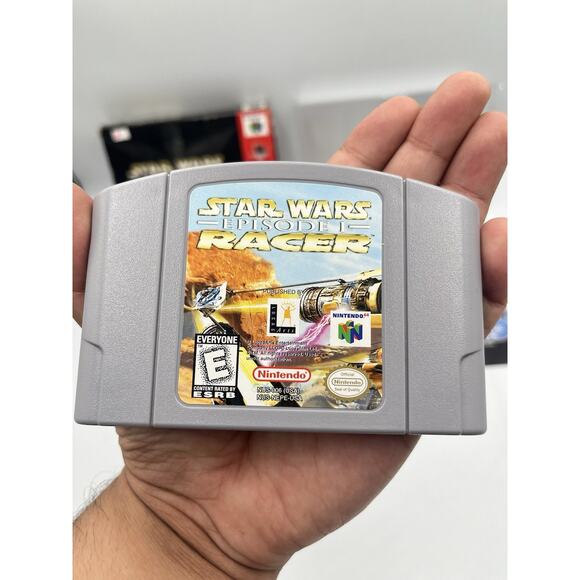 Nintendo 64 - Star Wars Episode 1: Racer w/ Insert & Protector - Complete/CIB - Picture 8 of 16